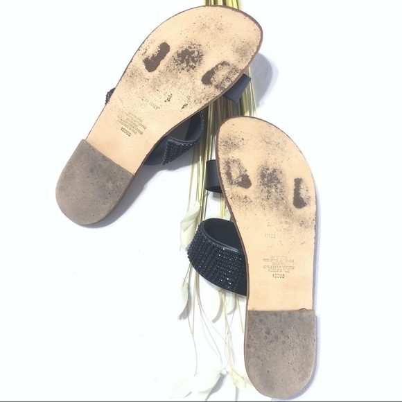 BAHIA Rhinestone Leather Strap Sandals - Picture 4 of 5